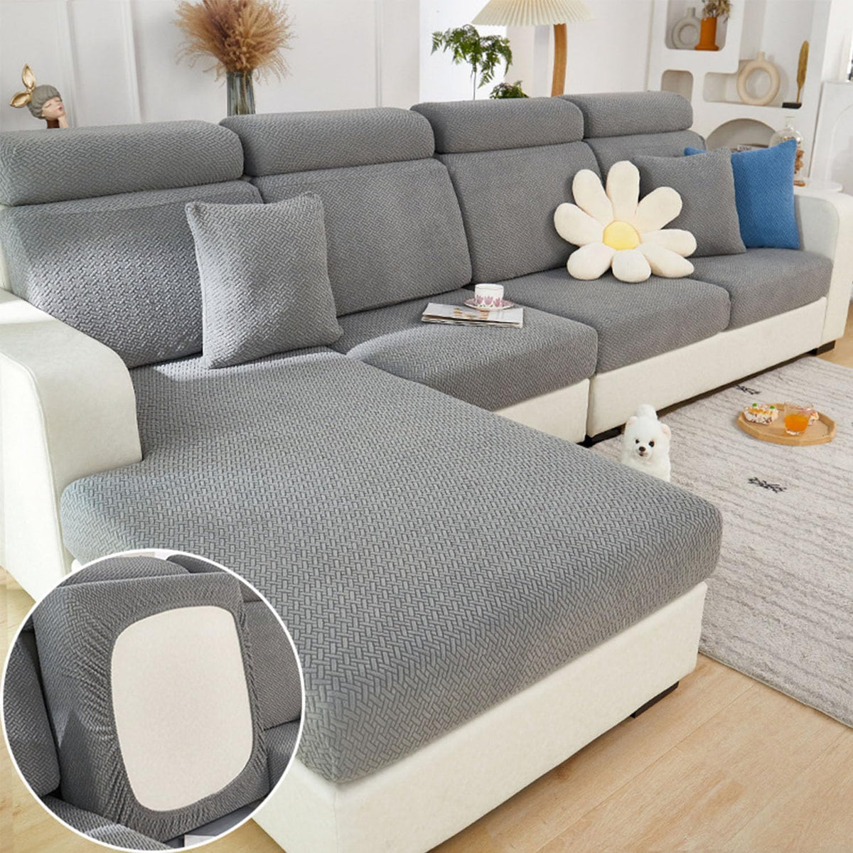 Disayu 360-degree sofa cover protects against spills and stains.