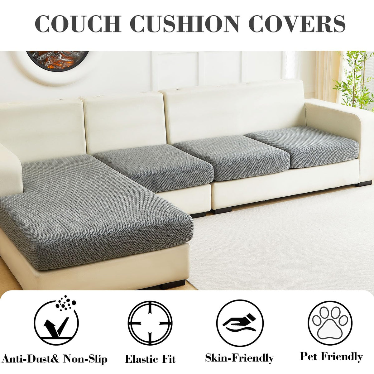 Disayu cover with high stretch enables easy installation and removal.