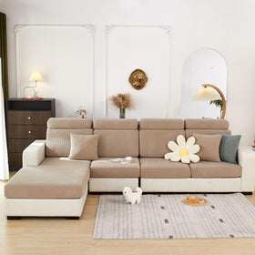 Disayu leather and fabric-friendly sofa cover fits multiple furniture types