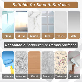 Disbam suction cup hooks tile wall setup for towels and tools.