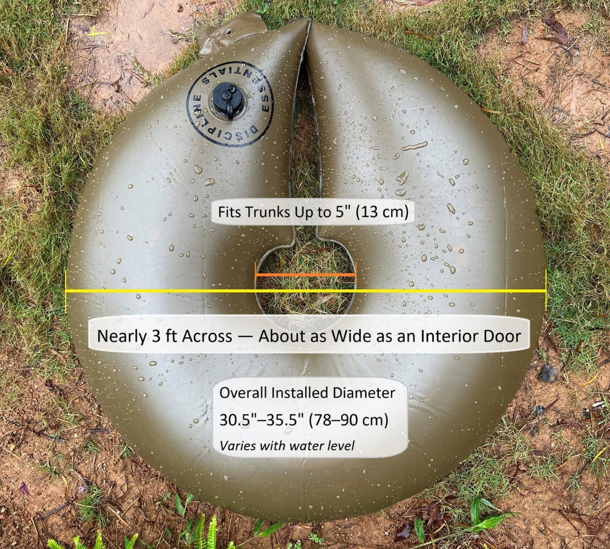 Discipline Essentials 0.8mm flow-control aperture enables controlled overnight watering.