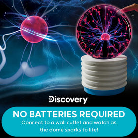 Discovery Plasma Orb suitable for ages 14+ and should avoid metal surfaces.