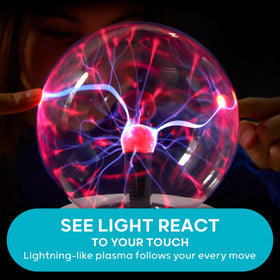 Discovery Plasma Orb sound-reactive light responds to voice and music for an engaging science moment.
