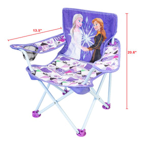 Disney Frozen Fold N Go Chair carried in its bag for on the go adventures