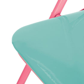 Disney Princess table set folds for easy storage and travel.