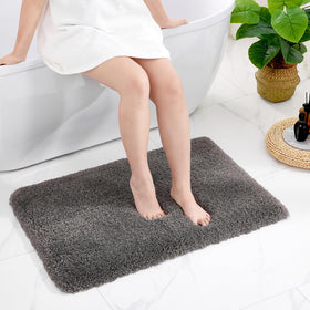 Disolla anti-slip bath mat secure on tile floors for safer footing