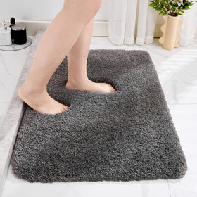 Disolla bathroom rug plush for cloud-like softness and quick floor absorption