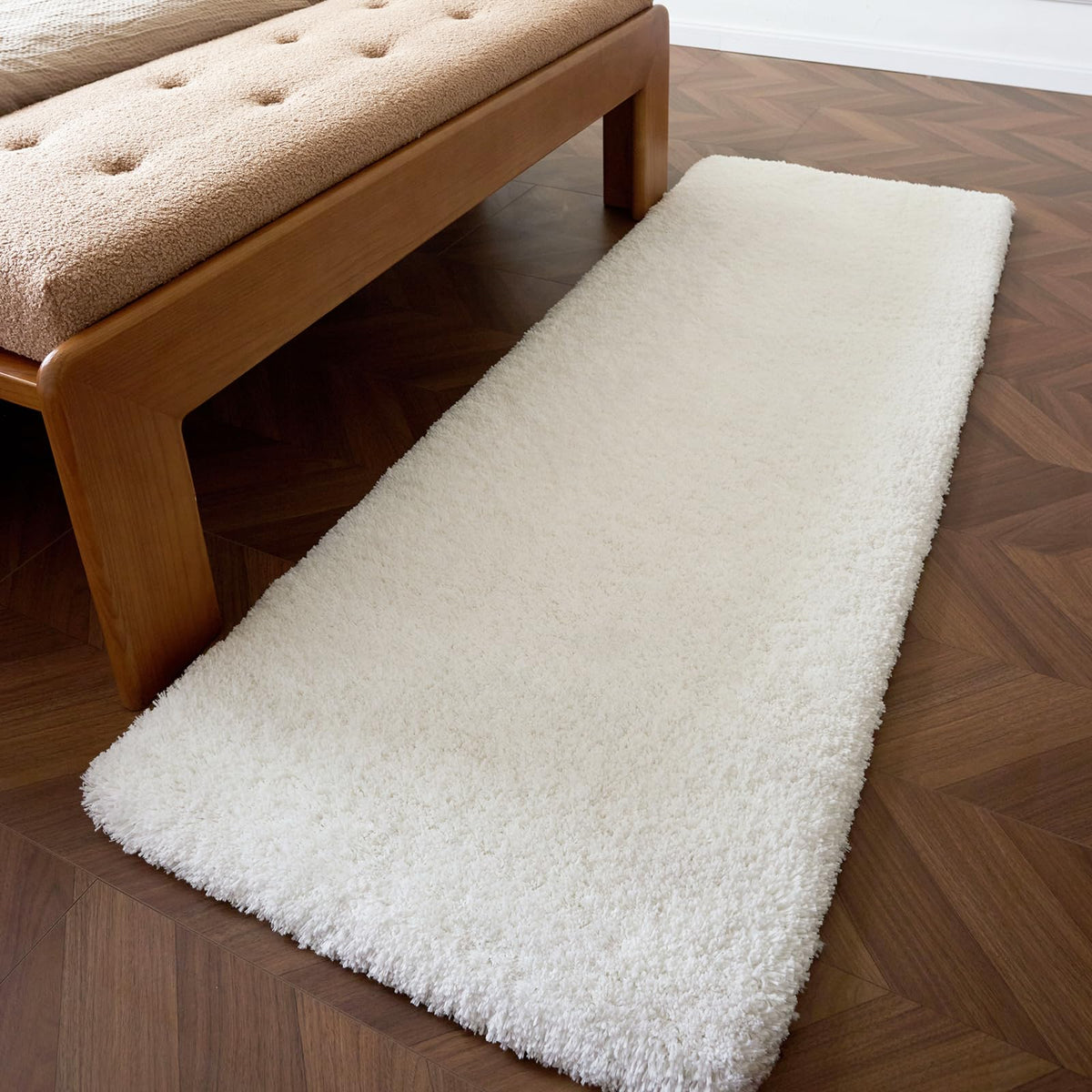Disolla master bathroom vanity rug blends function with luxury