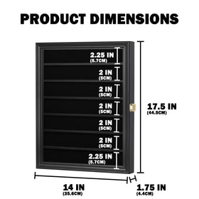 DisplayGifts Poker Chip Display Stand in black finish ideal for organized collections