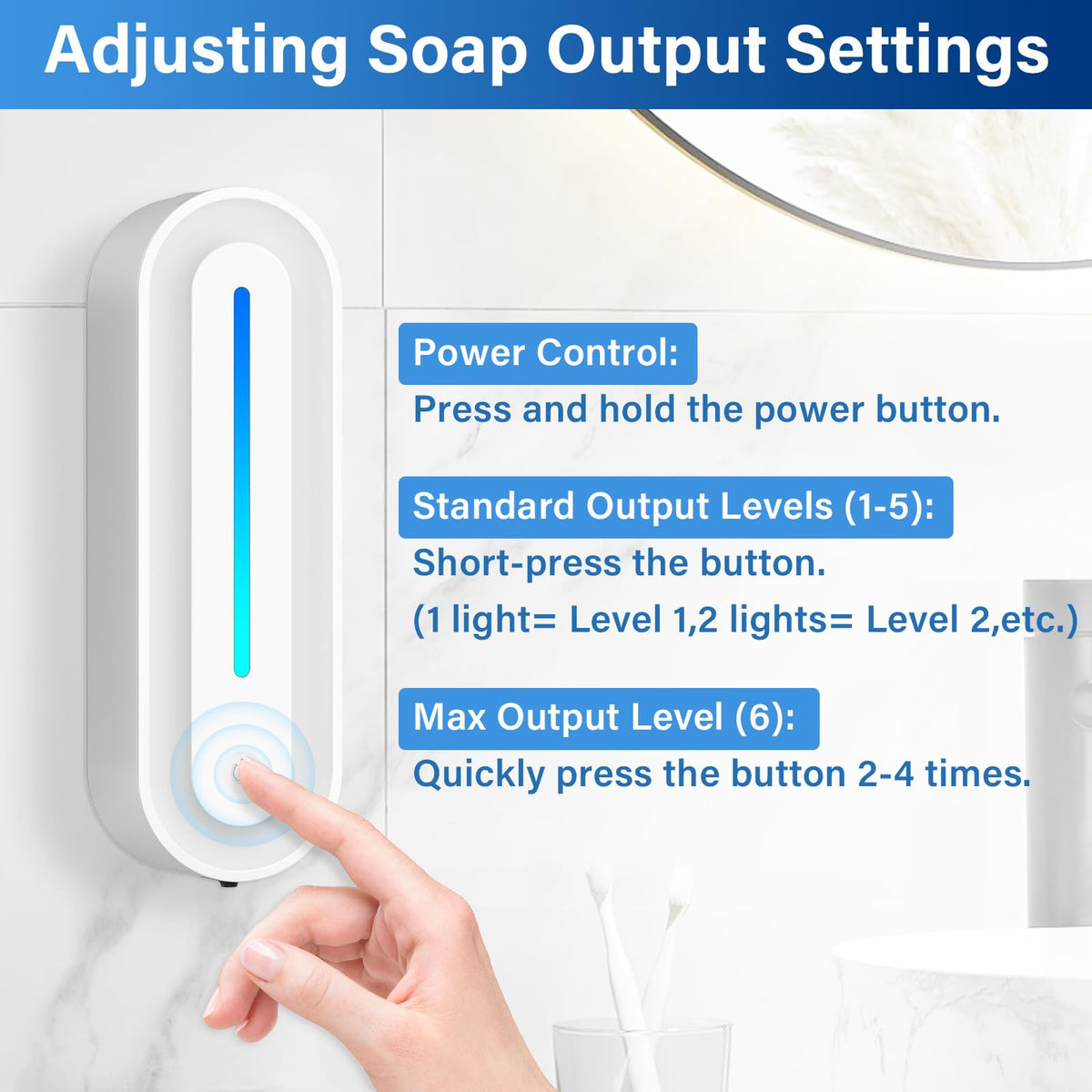 Divava foam output with 6 modes adapts from quick refresh to heavy-duty tasks.