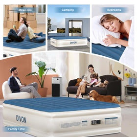 DIVON air mattress 660 lbs capacity supports up to adults