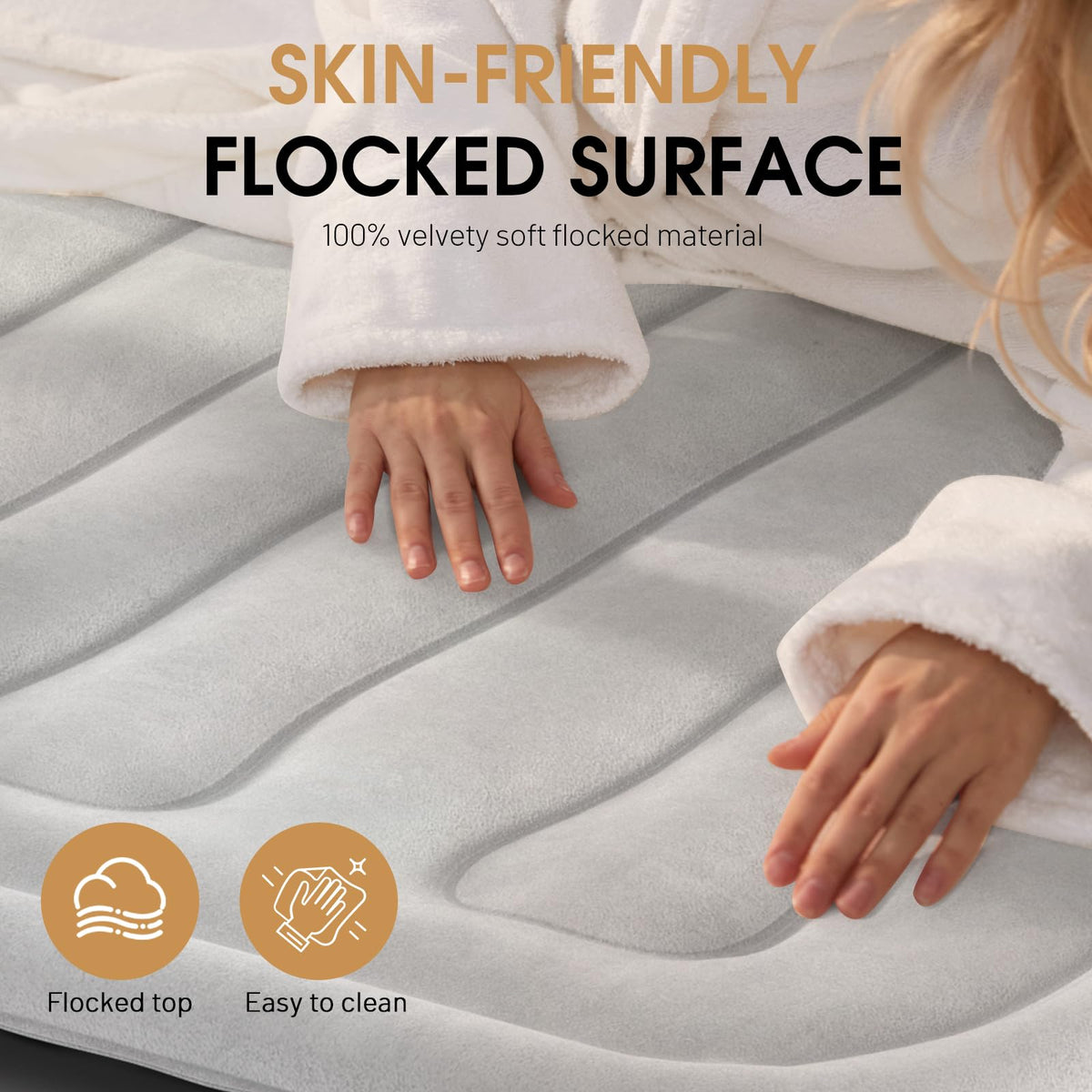 DIVON air mattress full 660 lb capacity supports guests and families.
