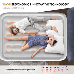 DIVON air mattress full suede topper provides a soft, waterproof sleeping surface.
