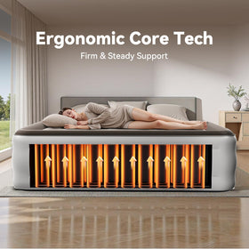 DIVON air mattress coil structure close up showing honeycomb support