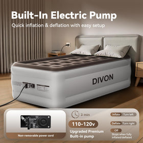 DIVON waterproof flocked surface easy to clean after camping or guests