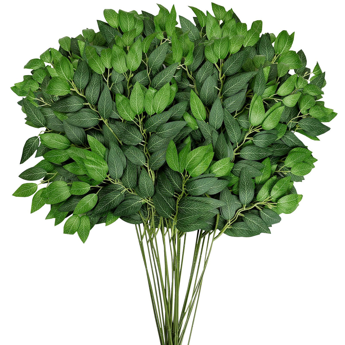 DIYDOFUN Italian ruscus silk leaves for lush wedding greenery.