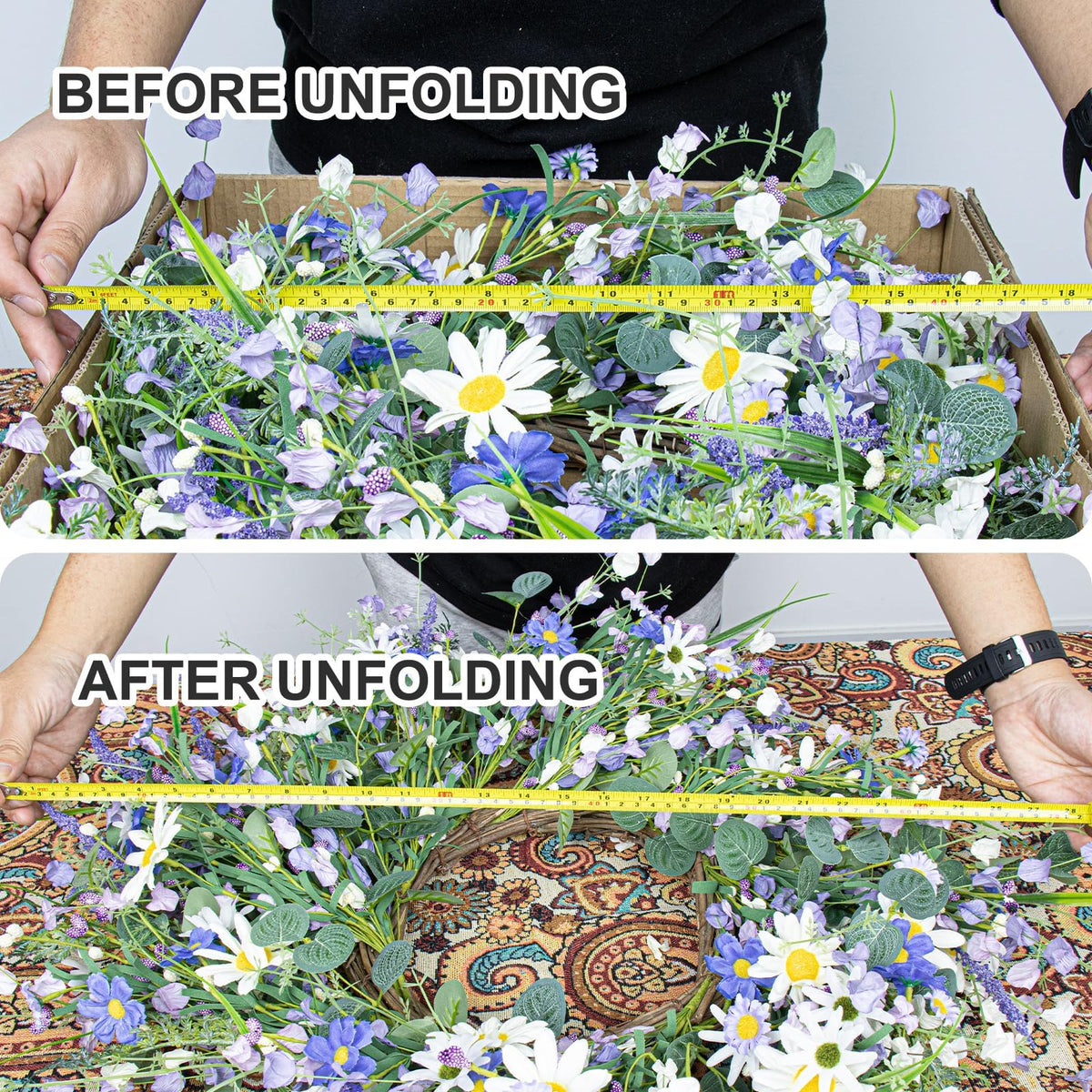 DIYFLORU craft quality wreath designed for long-lasting seasonal decor impact.