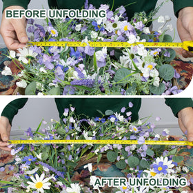 DIYFLORU outdoor friendly wreath designed for covered outdoor use.