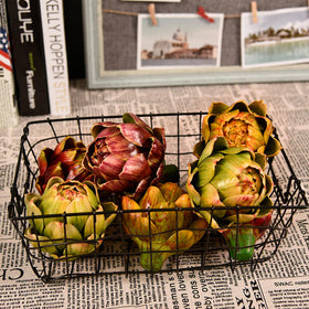 DKALIO artificial green artichoke, versatile DIY decor element for layouts
