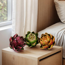 DKALIO artificial green artichoke as vibrant dining table accent
