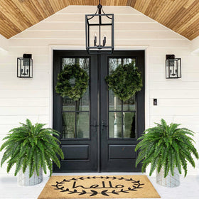 Dkaltm durable outdoor fern decor, UV-resistant and fade-free for year-round use.