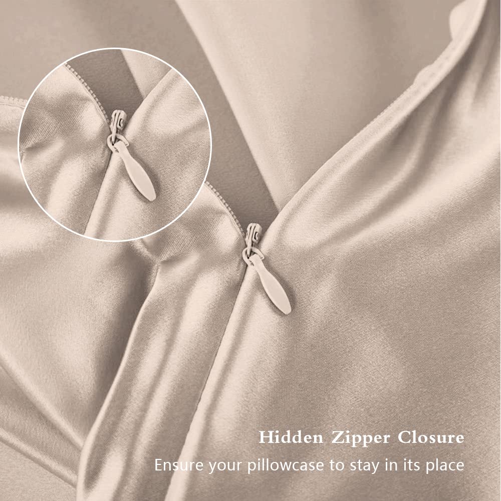 DKBslik hidden zipper king-size pillowcase keeps your pillow secure.