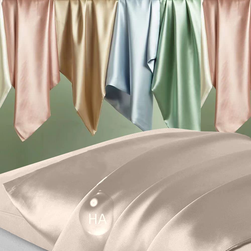 Close-up of mulberry silk weave showing smooth texture for gentle touch.