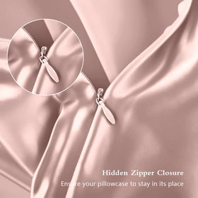 DKBslik zipper closure detail keeps pillow secure during sleep.