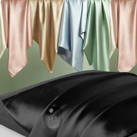 DKBslik silk pillowcase black zipper close-up showing secure fit