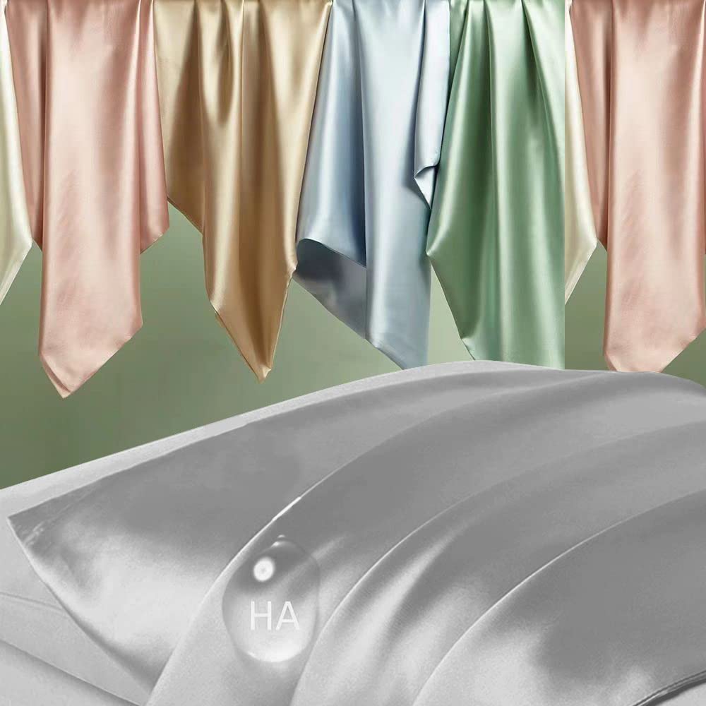 DKBslik silk pillowcase hidden zipper close-up secure fit at night