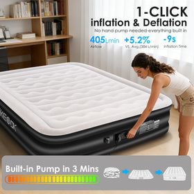 dkesdk portable mattress with storage bag for travel and camping
