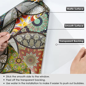 DKTIE removable window film shows clean removal with no residue.