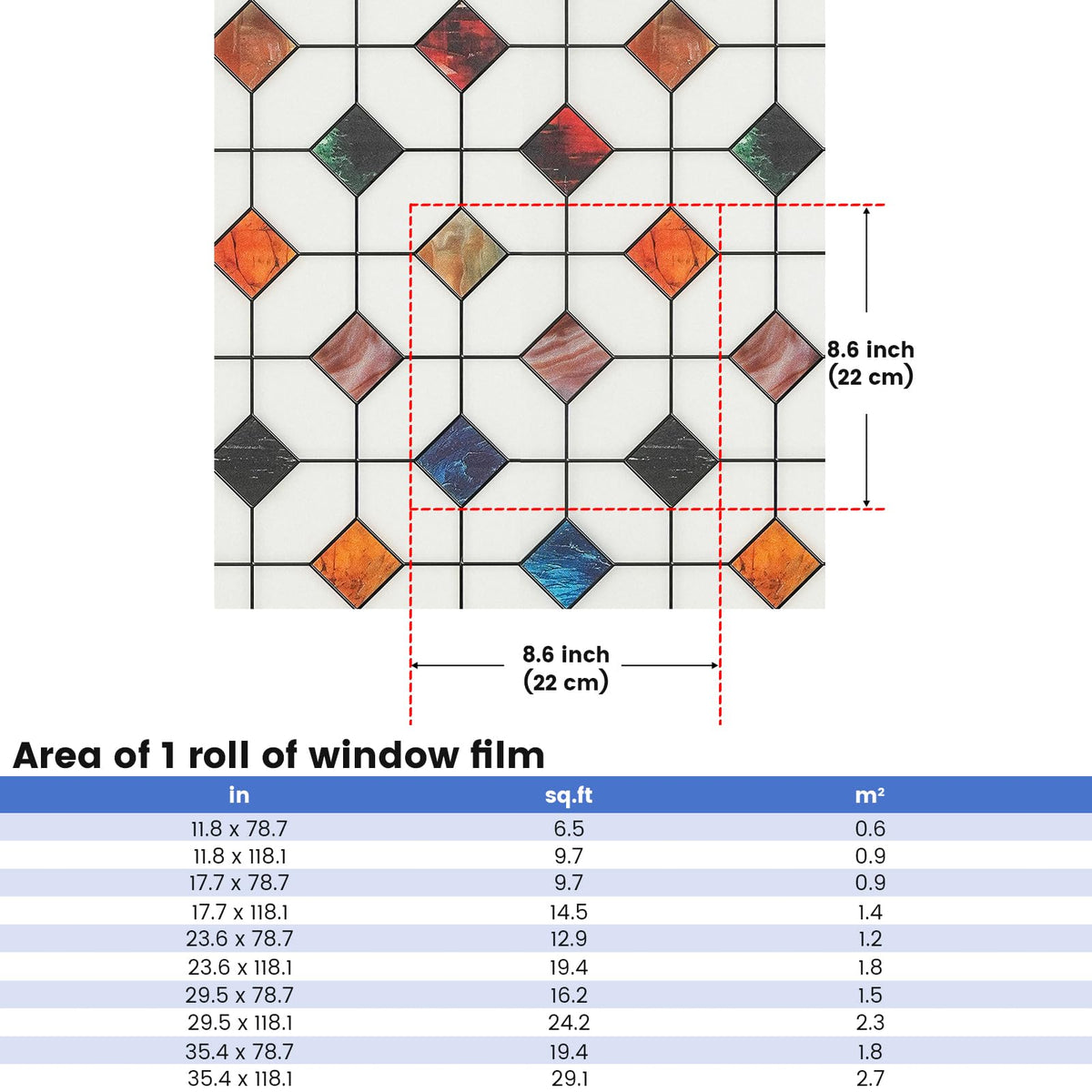 DKTIE full-window film applied neatly across the pane.