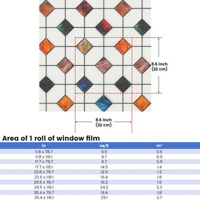 DKTIE full-window film applied neatly across the pane.