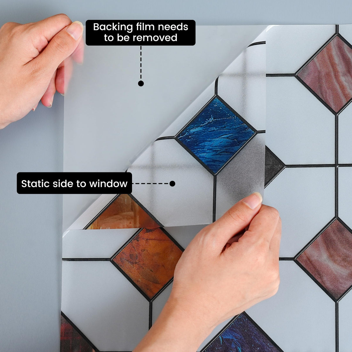 DKTIE film resists water and is simple to remove.