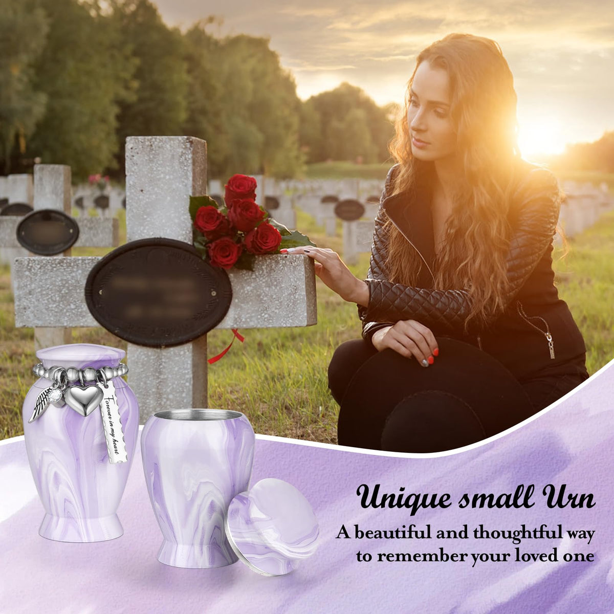 Dletay portable memorial urn is ready for personal remembrance