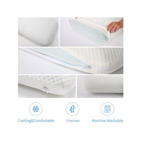 DLIGHT BD pillow on bed in cozy bedroom setup