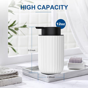 Dlirho ceramic dispenser in a bathroom/kitchen setup showcasing modern decor