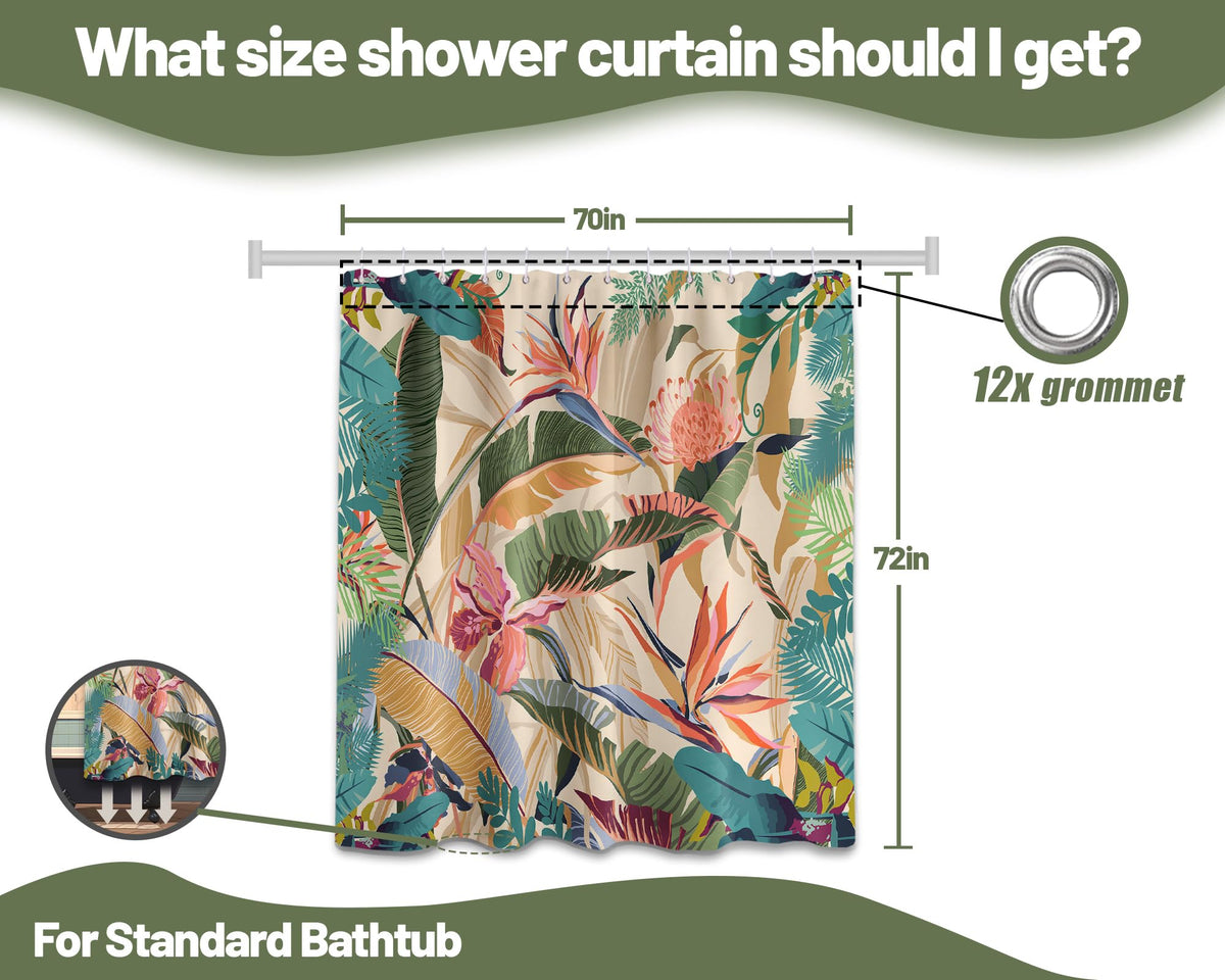 DLTAY 70x72 curtain provides full privacy in standard baths