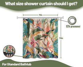 DLTAY 70x72 curtain provides full privacy in standard baths