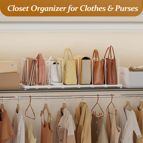 Dmevkic purse organizer fits wardrobes and cabinets for easy reach.