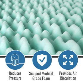 DMI lightweight rollable bed pad for easy storage and portability.