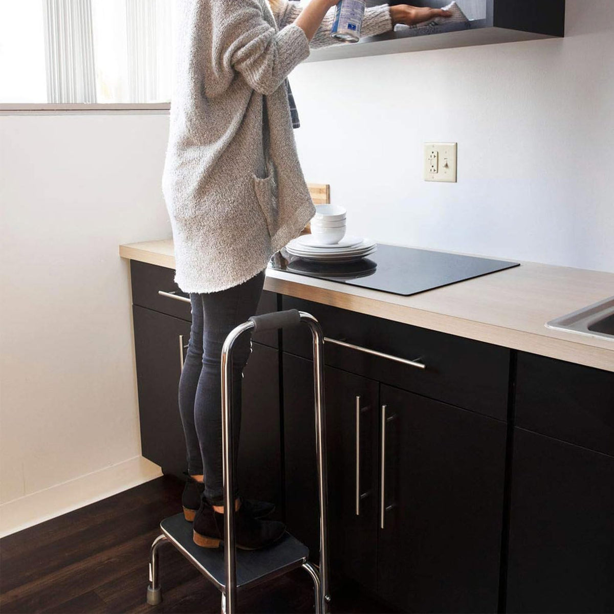 DMI step stool supports up to 300 pounds for versatile use.
