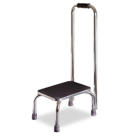 DMI step stool with chrome handle offers safer elevation.