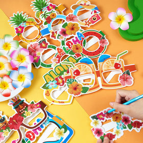DMIGHT colorful bracelets add vibrant accents to tropical outfits.