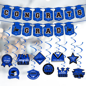 DMIGHT complete blue decor kit suits many graduation themes