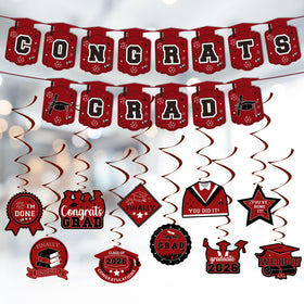 DMIGHT graduation decor set assembly shows cohesive party styling.