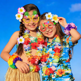 DMIGHT luau party favors ideal for photos, games, and costumes.