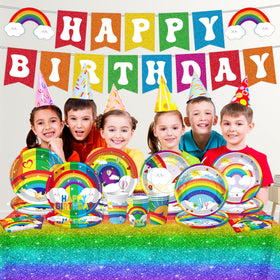 DMIGHT rainbow banner close-up highlights bold color tones.