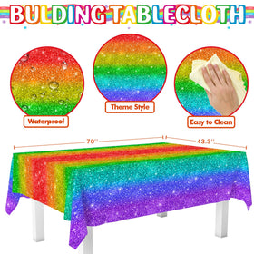 DMIGHT rainbow plates 9-inch add sturdy, colorful dining for guests.